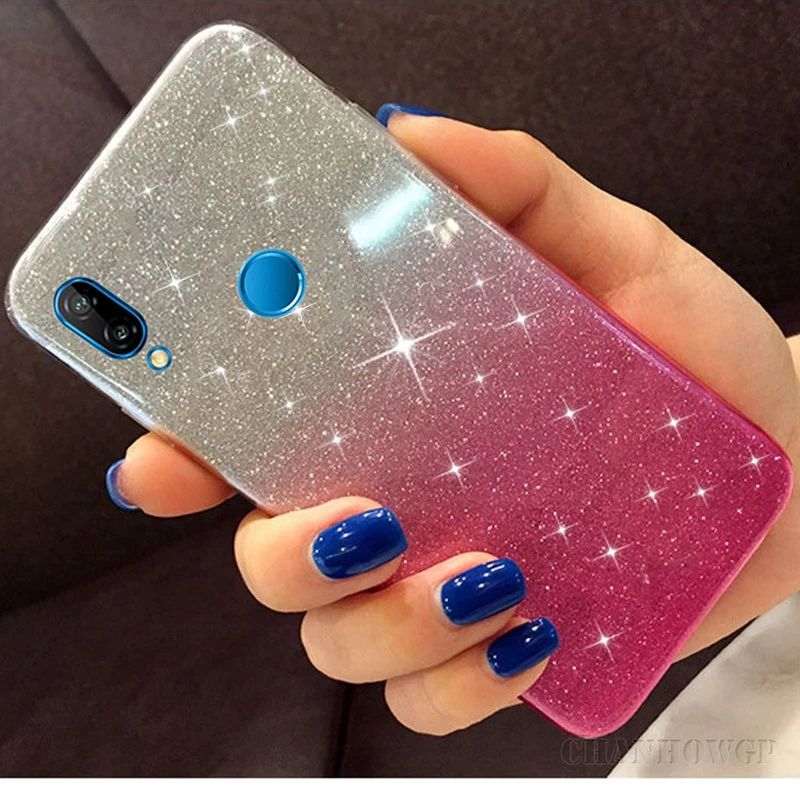 Мягкий силиконовый чехол с блестками для Xiaomi Mi 9 8 Lite SE A1 A2 MIX 2S Redmi K20 6 6A 5 Plus Note 7 Pro 4X 4