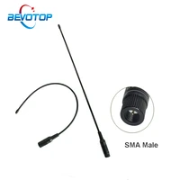 latest sma m male plug flexible antenna radio vhfuhf 433mhz for baofeng two way radio walkie talkie soft whip antenna