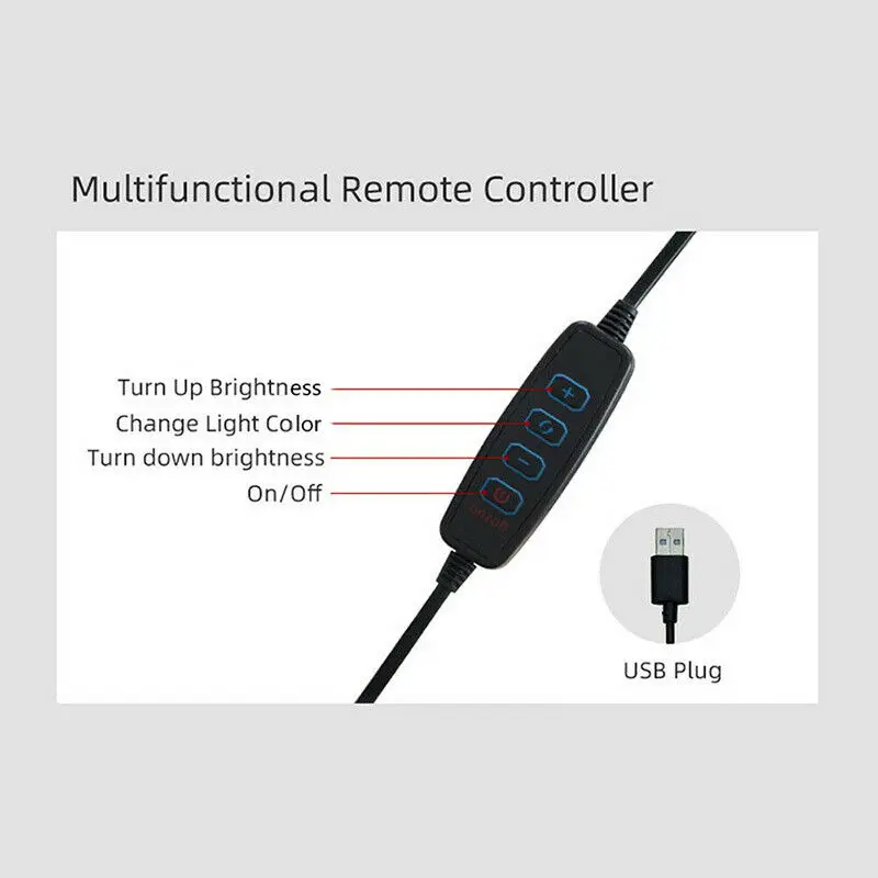 Светодиодная кольцевая лампа для селфи студийный светильник с регулируемой
