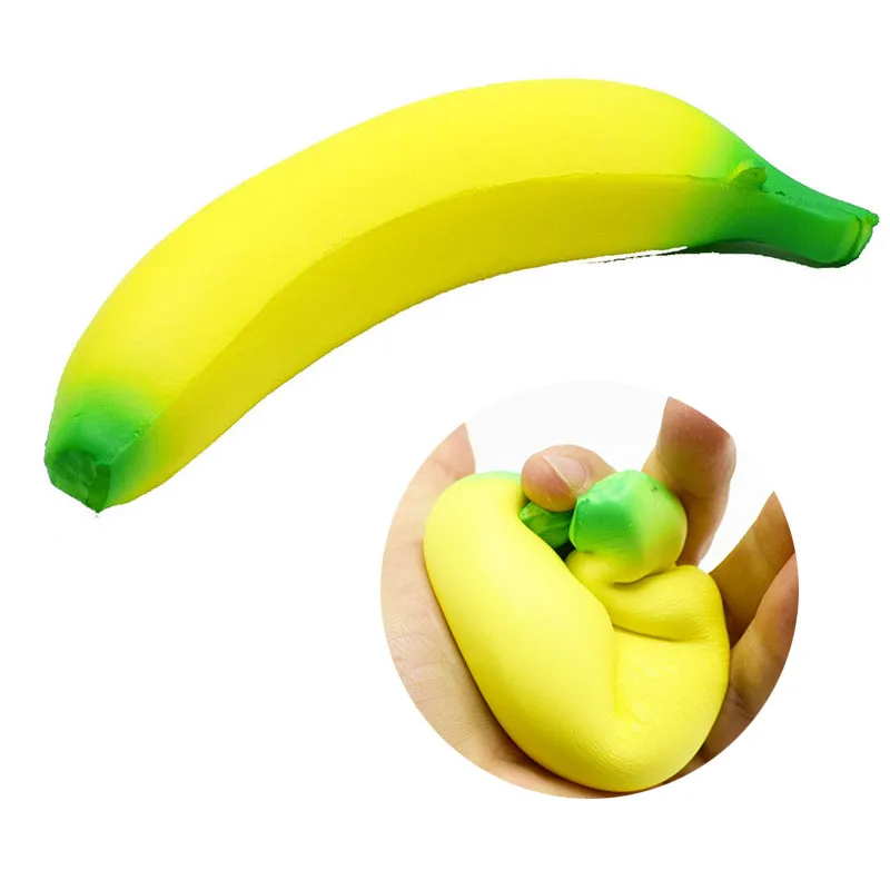

Kid Toys Squishy Fidget Toys Banana Hand Grip Pressure Reliever Anti Stress Fitness Hand Finger Trainer Rehabilitation Equipment