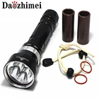 8000 Люмен DX4 XML XM-L2 40 Вт Водонепроницаемый светодиодный вспышка для подводного погружения и светильник Подводный фонарь вспышка светильник + 2*26650 Батарея + зарядка