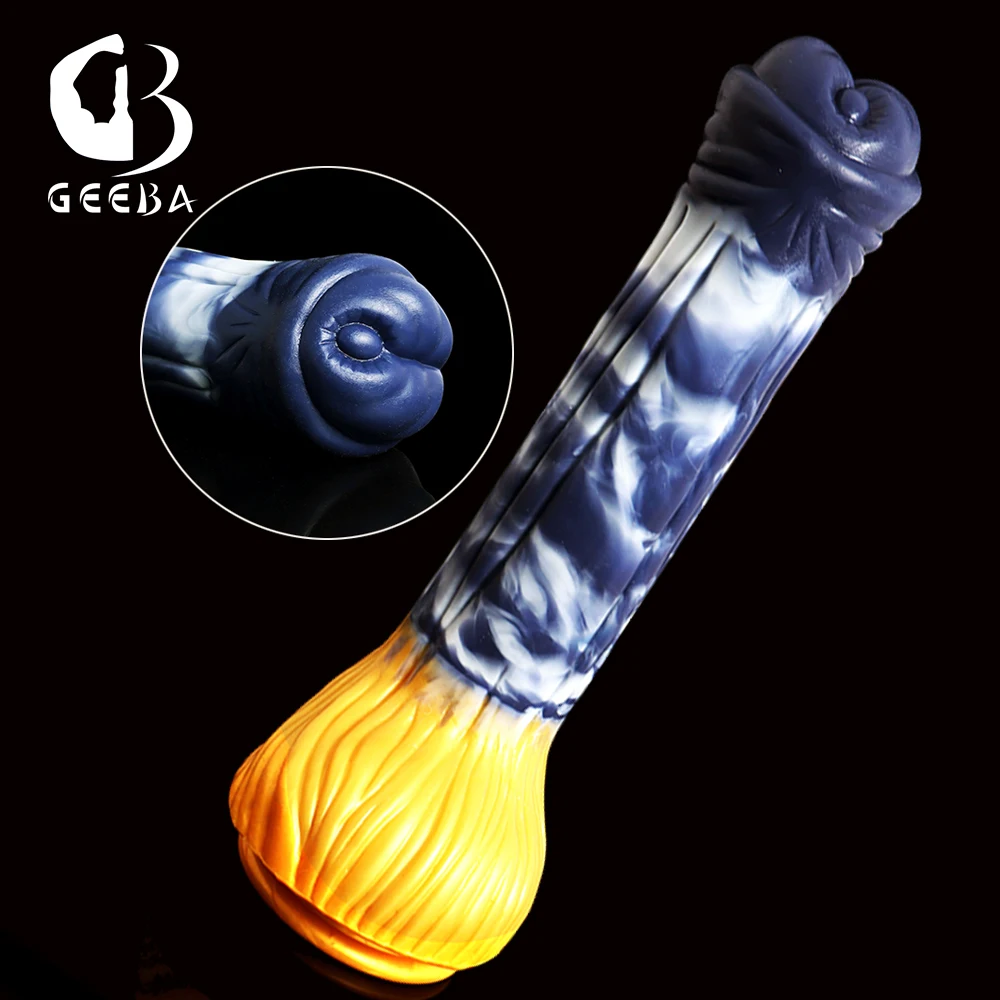 GEEBA Sexy Huge Silicone Realistic Dildos Large Soft Dildo Pleasure Fake Penis Females Masturbation Strapon Sex Toys