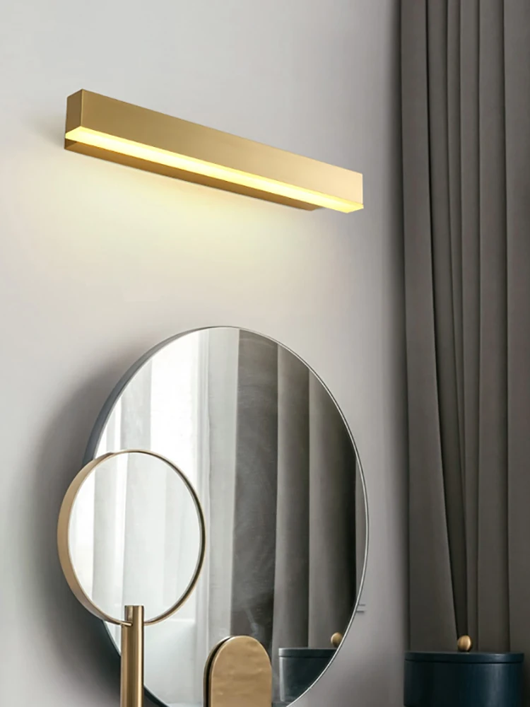 MOONSHADOW Wall Lights Bedroom Decor Led Full Copper Mirror Light Dressing Table Bathroom Makeup Lamps 220V | Лампы и освещение