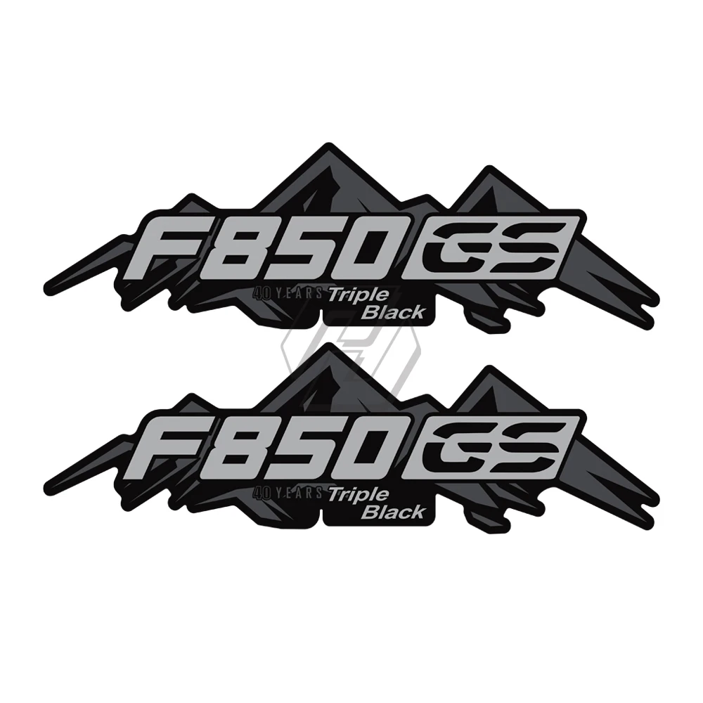 Алюминиевые наклейки F850GS для BMW Motorrad тройные черные 40 лет светоотражающие