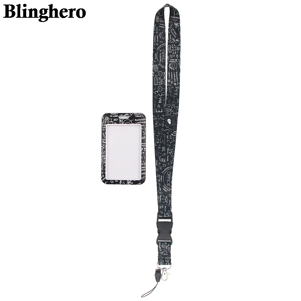 CB112 Math Formula Neck Strap Lanyard keychain Cell Phone Strap ID Badge Holder Rope Keyring Accessories Student Teacher Gifts