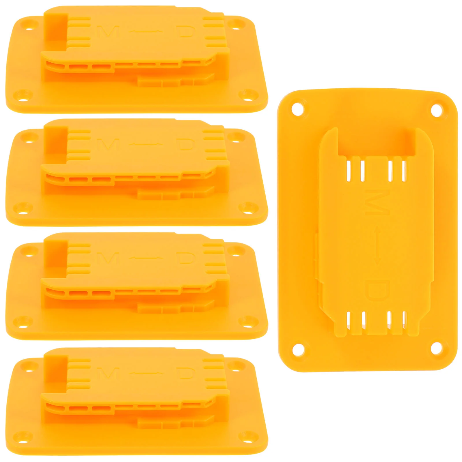 

1 Set of Tool Holder Dock Mount Tool Holder Plastic Too Fixed Base (Yellow)
