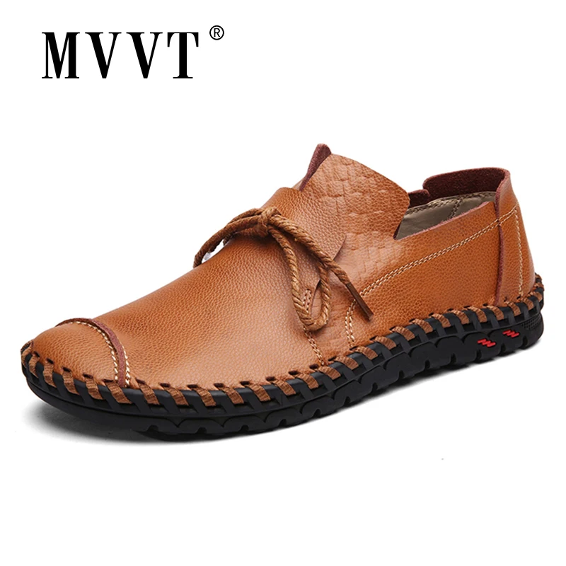 

Spring Leather Shoes Men Casual Loafers Leisure Split Leather Men Shoes Super Soft Men Flats Casual Men Shoes Footwear