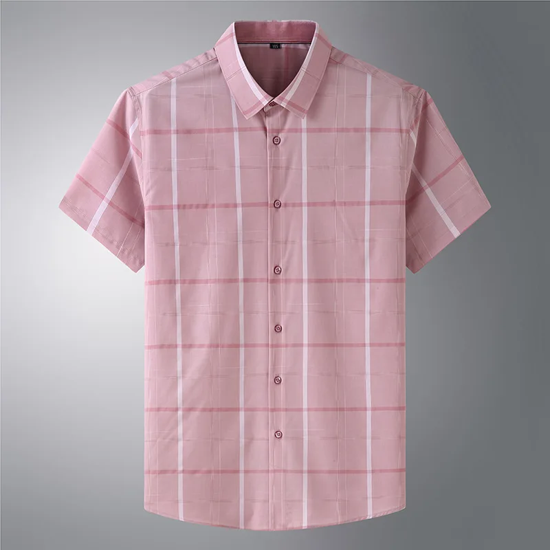 

Summer thin fat loose shirt plus extra large men's Short Sleeve Shirt