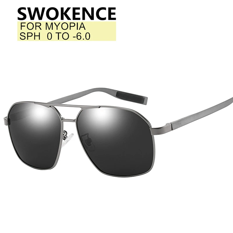 Очки для близорукости SWOKENCE UV400 или поляризованные солнцезащитные очки SPH от 0 до 6