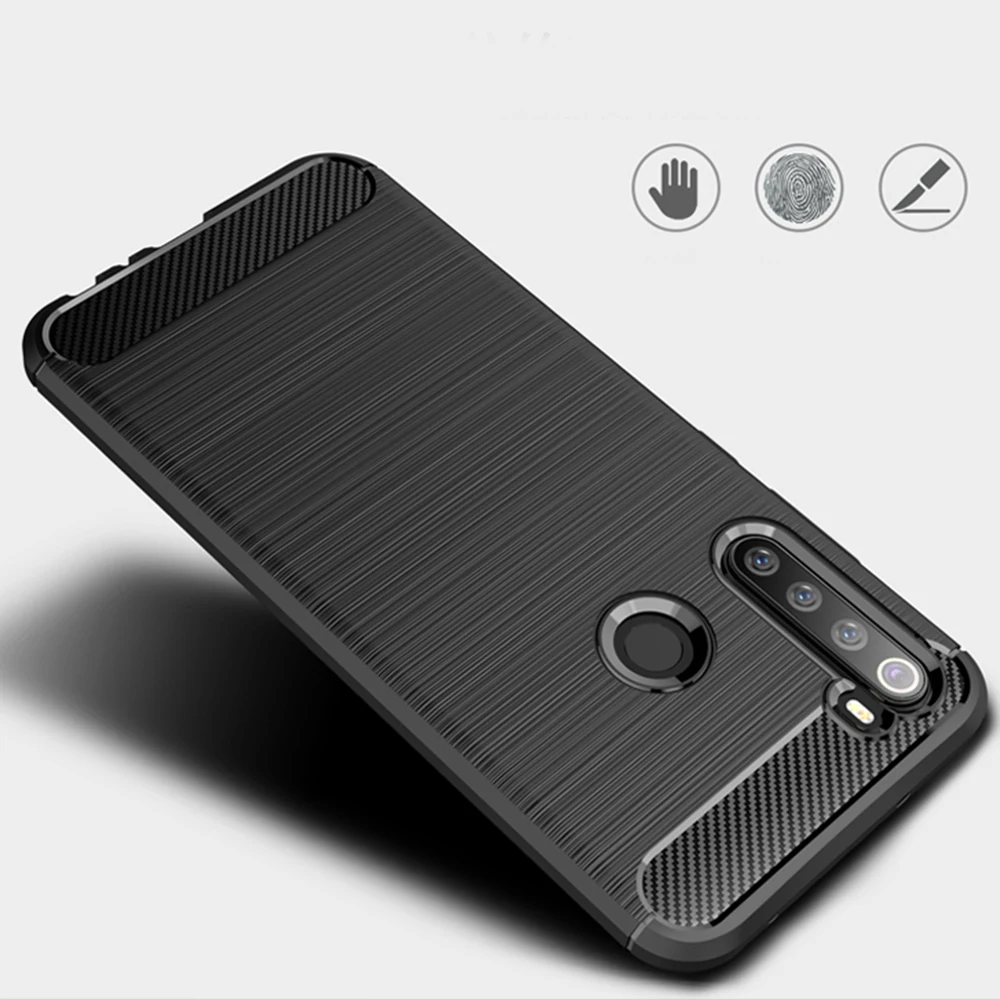 Для Xiaomi Redmi Note 8 Pro Чехол из углеродного волокна чехол 360 полная защита чехол для телефона Redmi Note 8 чехол противоударный бампер