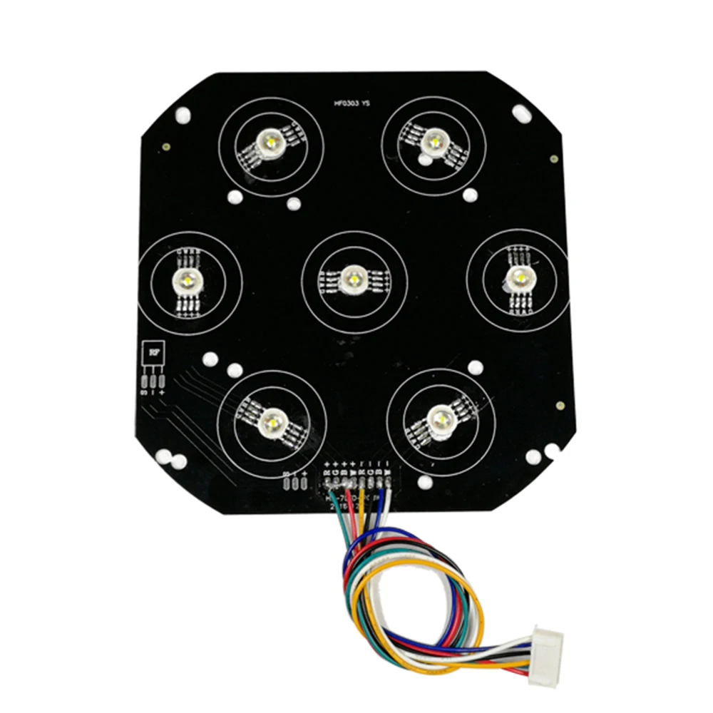 7x12w rgbw Светодиодная панель led par Светильник 7pcs 12w светодиодные лампы|Эффект