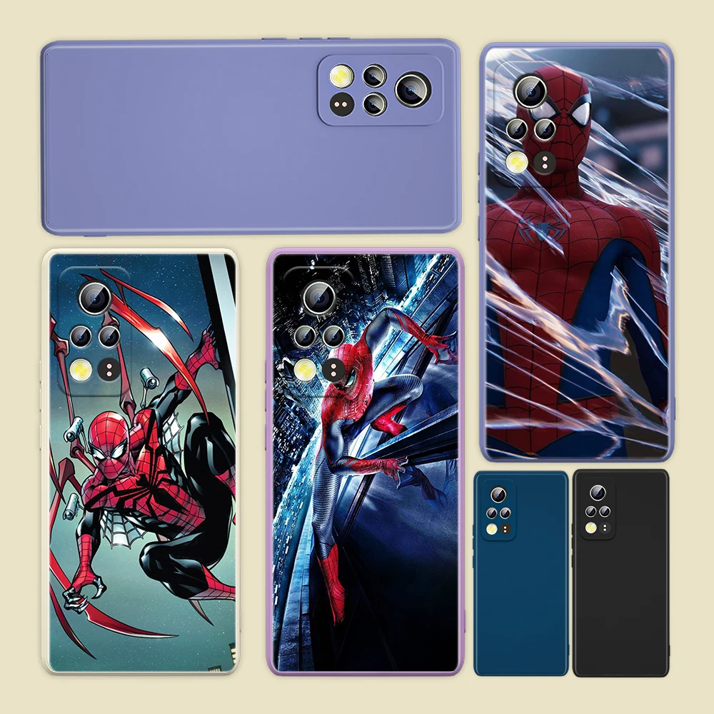 

Spiderman Cool Marvel Avengers For Honor 50 30 20 10X 9X V40 V30 X20 X10 Play 3 4 Pro Lite 5G Liquid Silicone Soft Phone Case