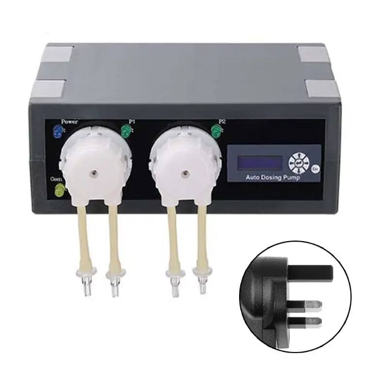 

2021 New DP2 Auto Dosing Pump Automatic Doser for Marine Reef Aquarium Fish Tank Titration Peristaltic Pump