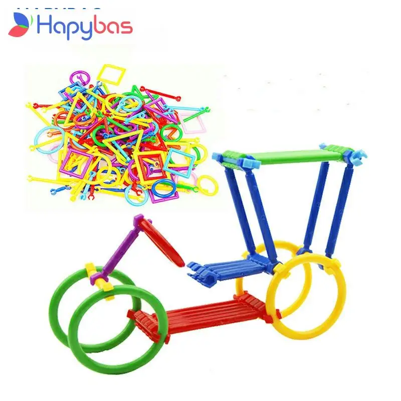 kindergarten toys smart bar plastic building blocks Pipeline Assembling toy Early Childhood Educational Toys | Игрушки и хобби