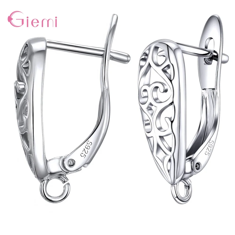 

Женские серьги из серебра 925 пробы, с блестками