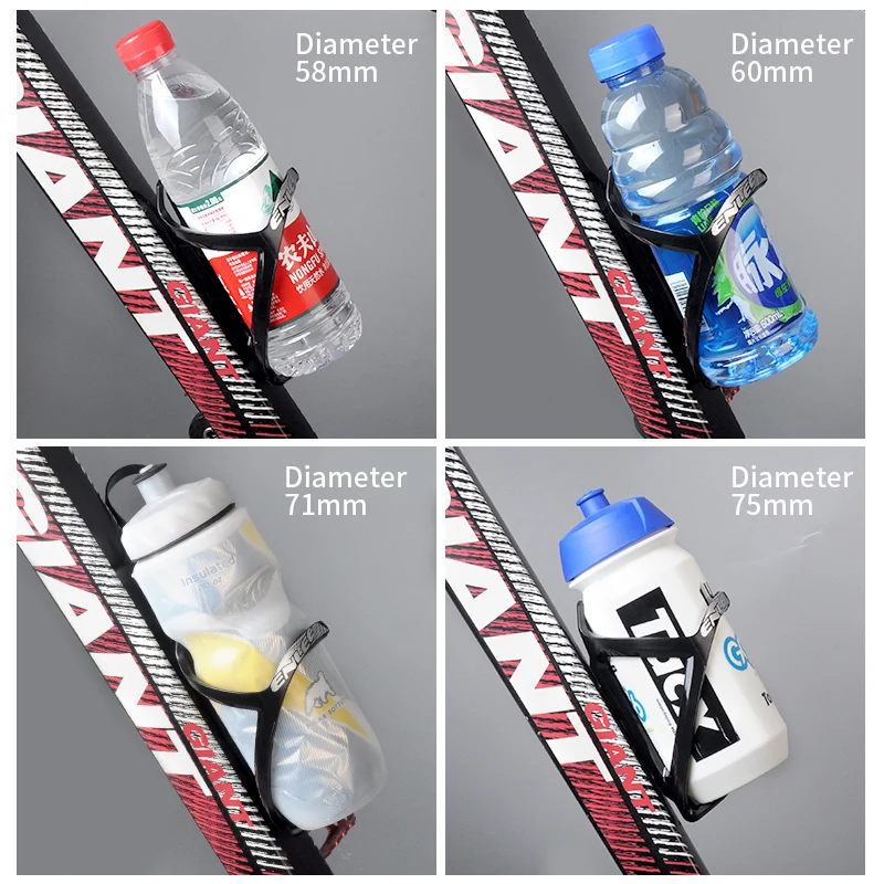 

Road Mountain Bicycle Bottle Rack Lightweight PC Plastic Bottle Holder Cage Bike Water Cup Rack Outdoor Cycling Accessories