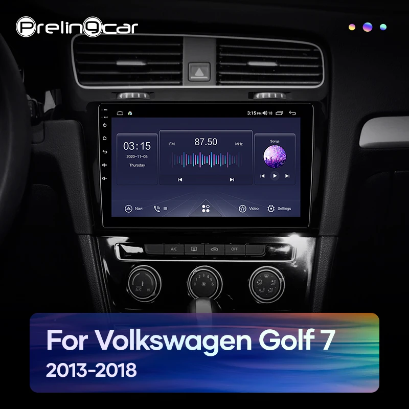 Prelingcar Android10.0 без DVD 2 Din Автомобильный Радио Мультимедиа Видео плеер навигация GPS