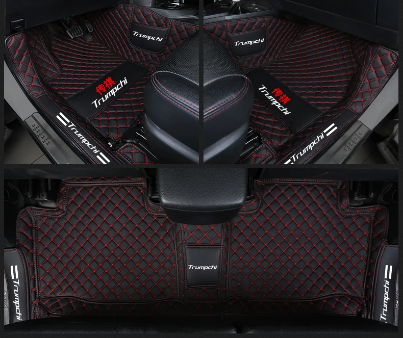 

for Trumpchi gs4 2015 2016 2017 2018 2019 2020 leather car floor mats rug carpet interior accessories door sill cover
