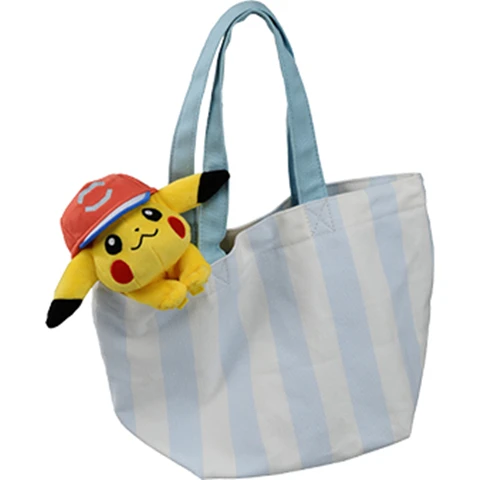

Оригинальная плюшевая кукла TOMY Pokemon лежа на плечах с шляпой Пикачу Бика с клипсой