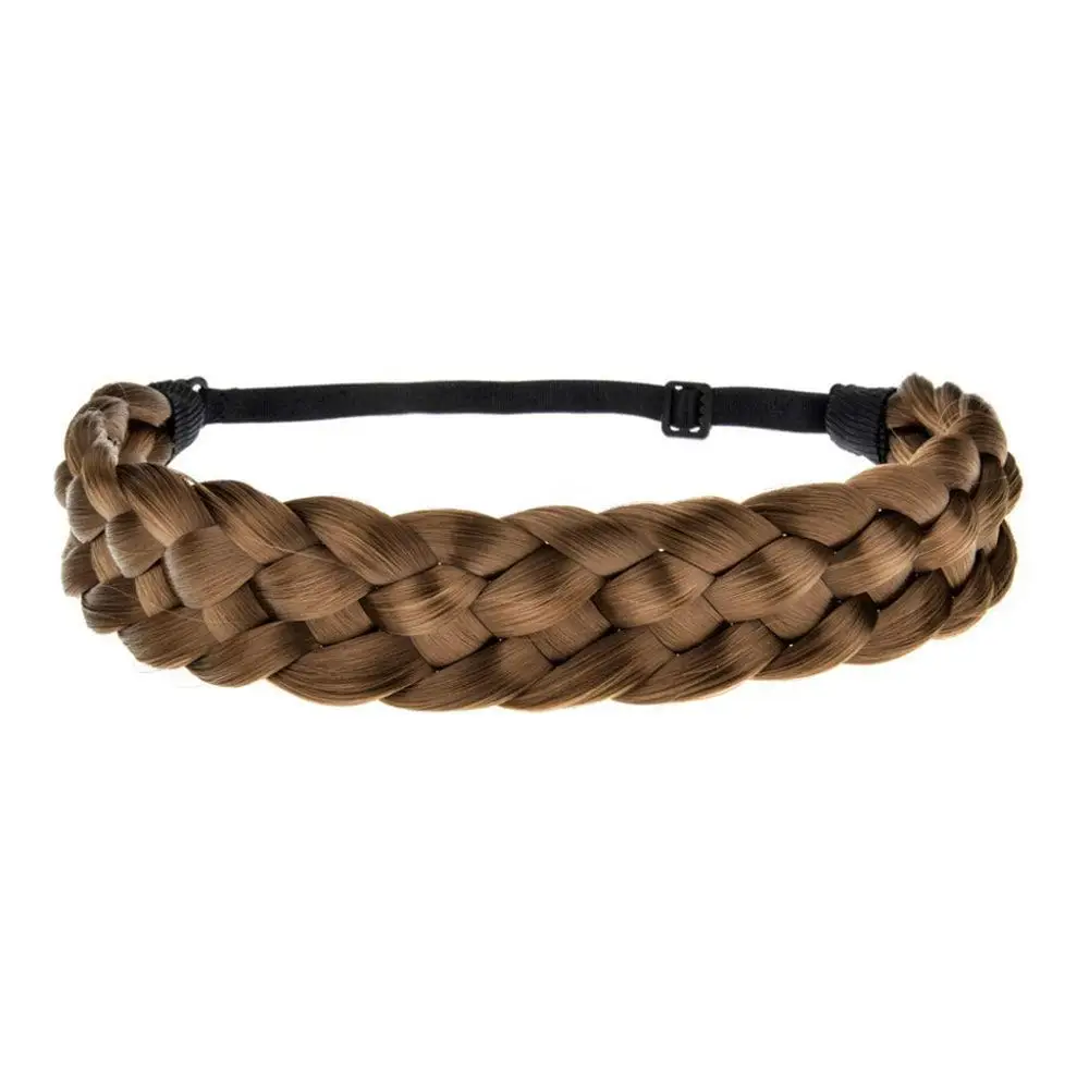 

3.5cm Wide Synthetic Wig Twist Elastic Hair Bands Braids Bohemian Plait Elastic Headbands Women Stretch Girls Hair Accessories