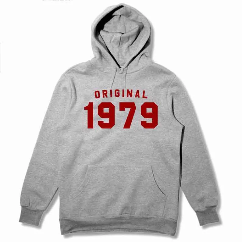 

39th Birthday Gift Vintage Sweatshirts for Her Women Hoodie 90s Aesthetic Tops Funny Hoodies Original 1979 Hoodie