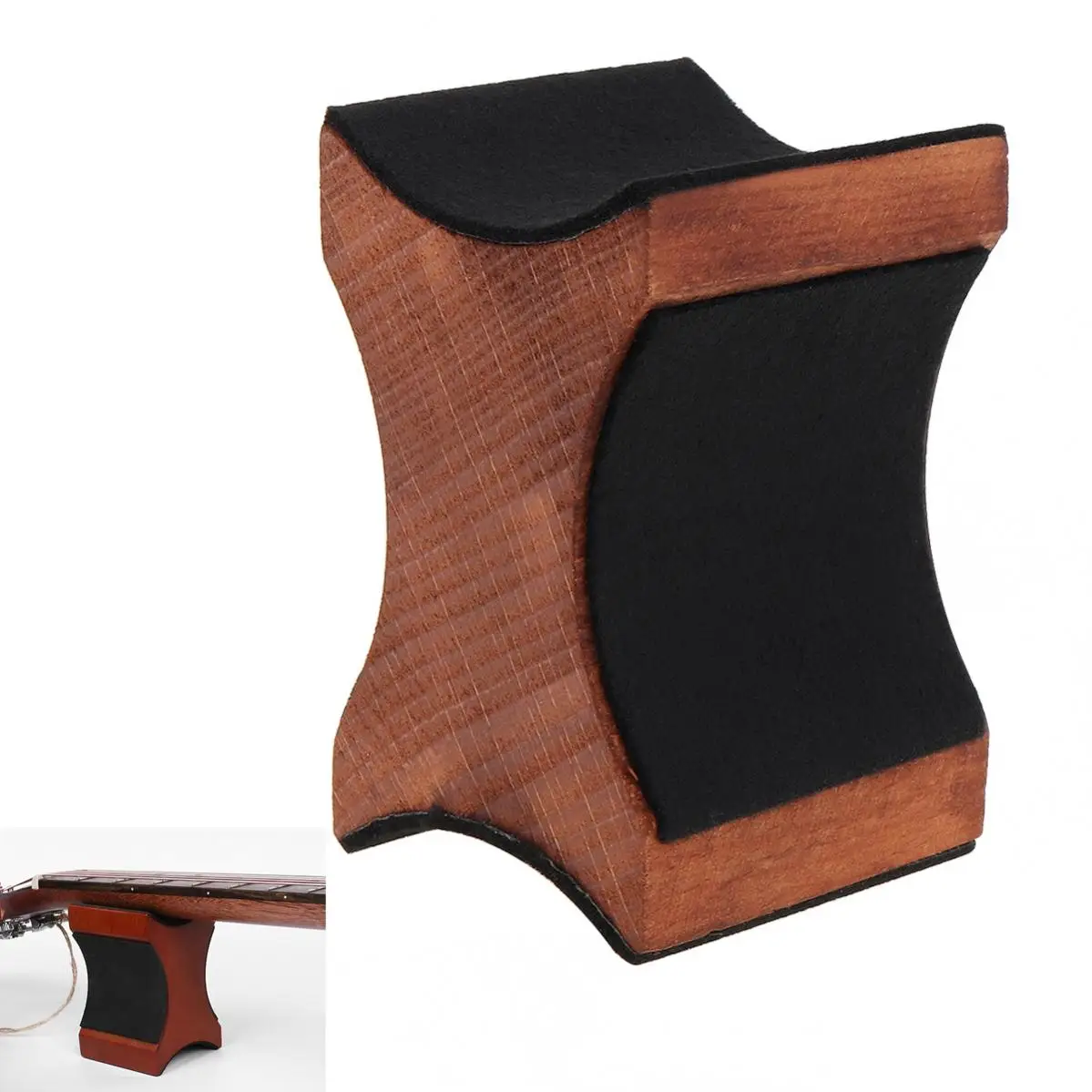 

Guitar Neck Rest Support Wood Base Luthier Repair Tool 2 Usage Height for Electric Guitar Bass Ukulele Mandolin Violin Cello