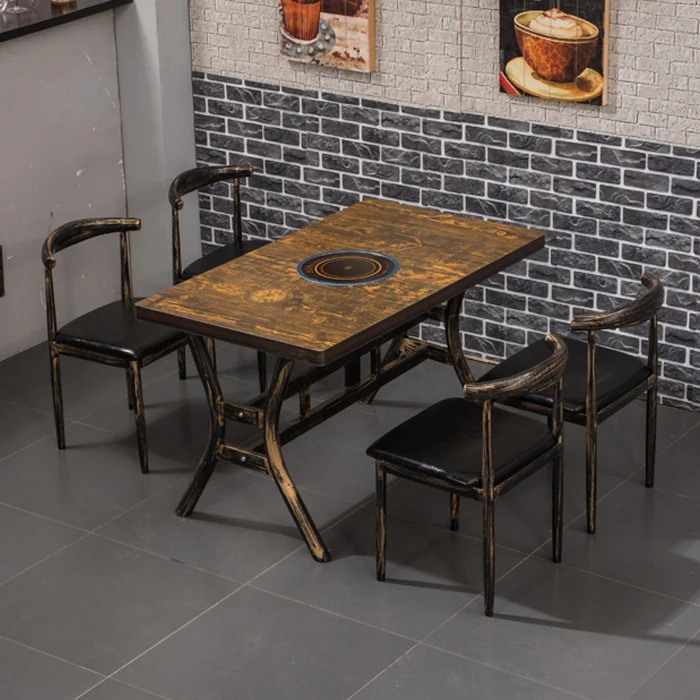 Простой снэк бар в стиле ретро быстрое обеденное устройство комбинированный