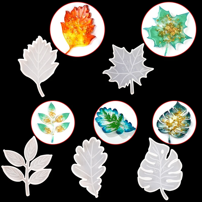 

DM060 DIY Maple Leaf Handmade Crystal Coaster Silicone Molds Resin For Home Decoration Drop Glue Tool