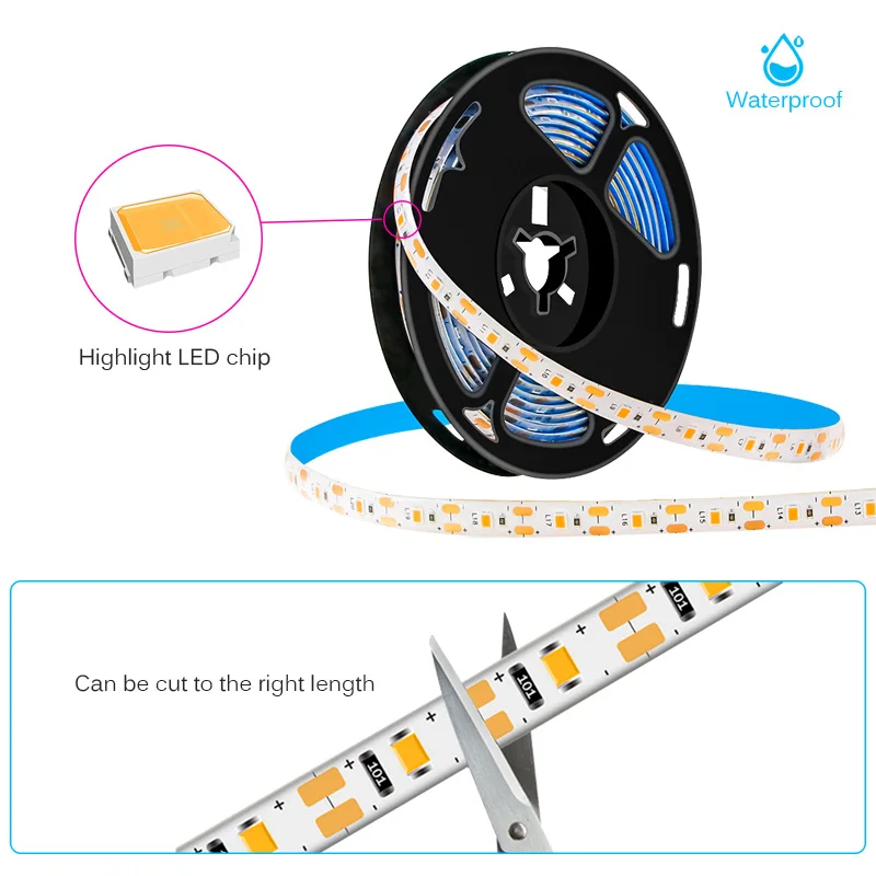 Светодиодная фитолампа полного спектра с USB 0 5 м 2835 SMD светодиодный постоянного