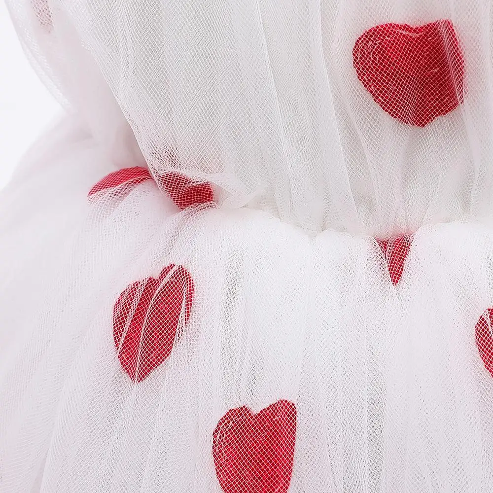 

Children Clothing Summer Lace Girls Dress Kids Heart Shaped Princess Dresses For Girls Wedding Party Dress vestidos 8 9 10 Years