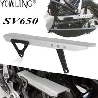 new motorcycle cnc aluminum chain guard decorative protector cover for suzuki sv650 sv 650 2017%c2%a02018%c2%a02019%c2%a02020%c2%a02021 accessories