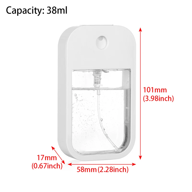 

Transparent Spray Bottle Travel Portable High Pressure Fine Mist Spray Bottle Alcohol Disinfectant Liquid Sub-bottling
