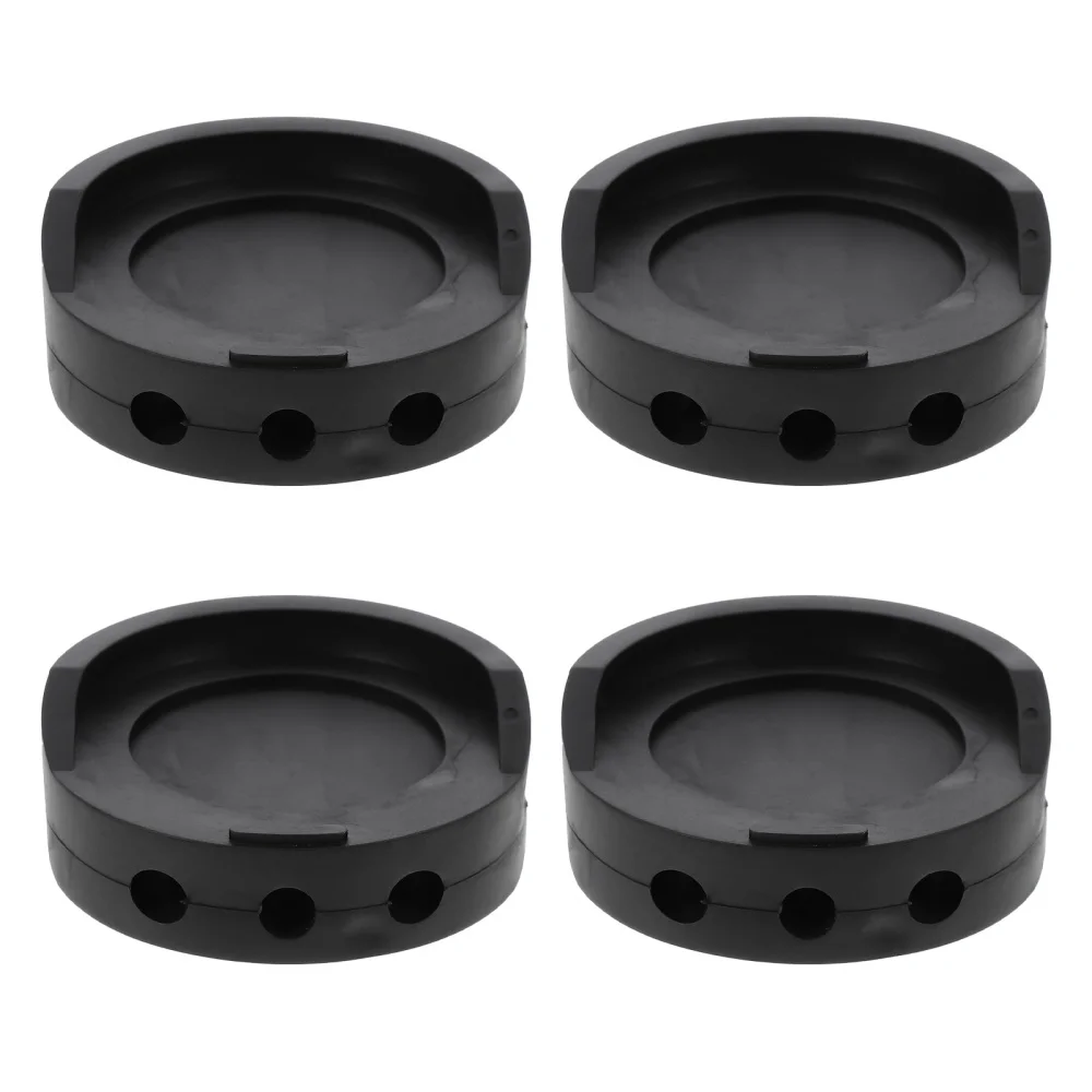 

4Pcs Rubber Furniture Foot Pads Anti-skid Furniture Chair Leg Covers (Black)