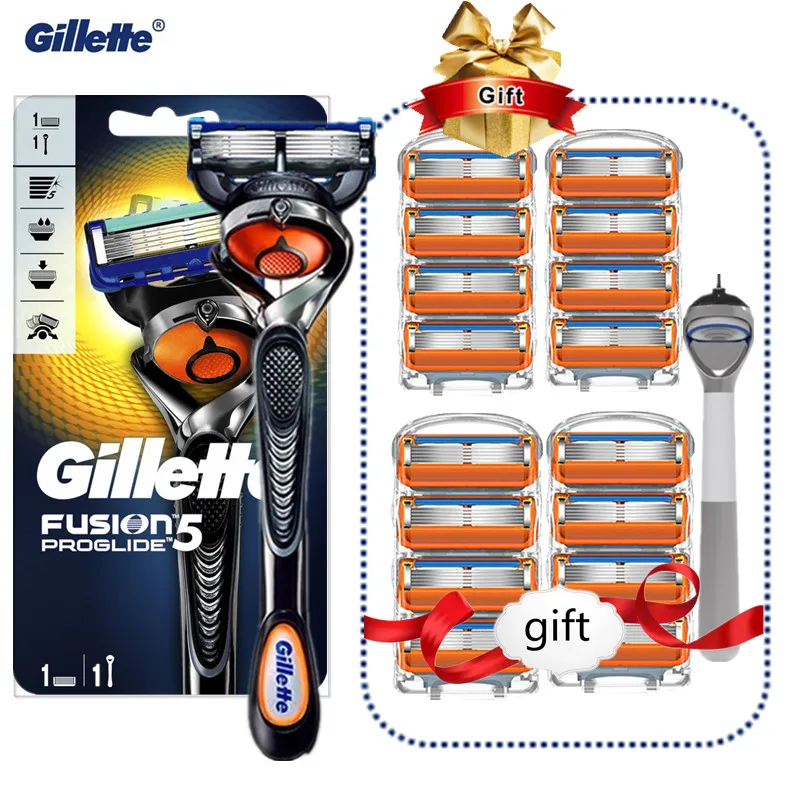 

Gillette Fusion Proglide Manual Men's Razor Flexball Handle Shaver Razor Blade Machine for Shaving with Replaceable Blade