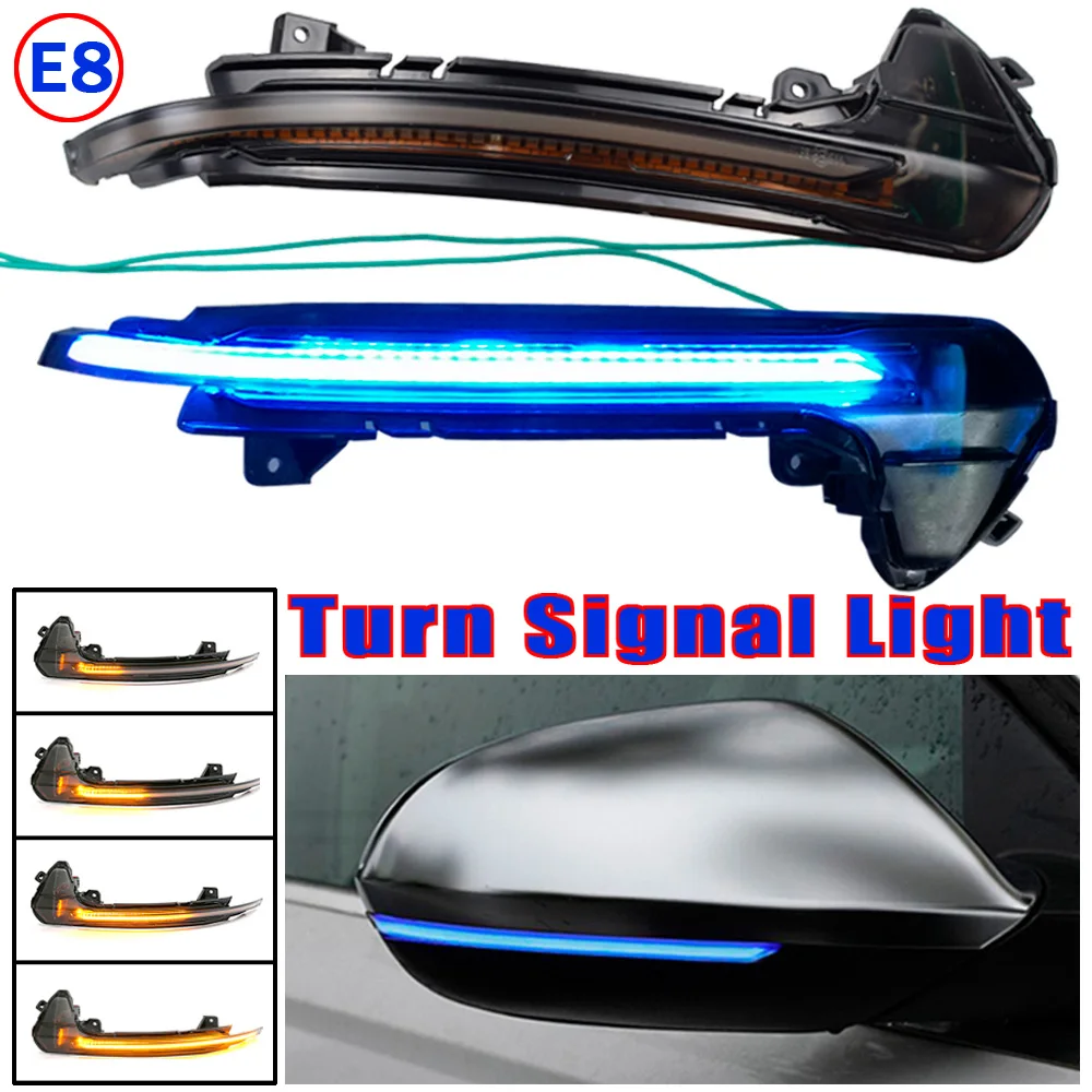 

2pcs Dynamic LED Turn Signal Lights Rearview Mirror Indicator Blinker Repeater For Audi A6 RS6 4G C7 7.5 2012-2018