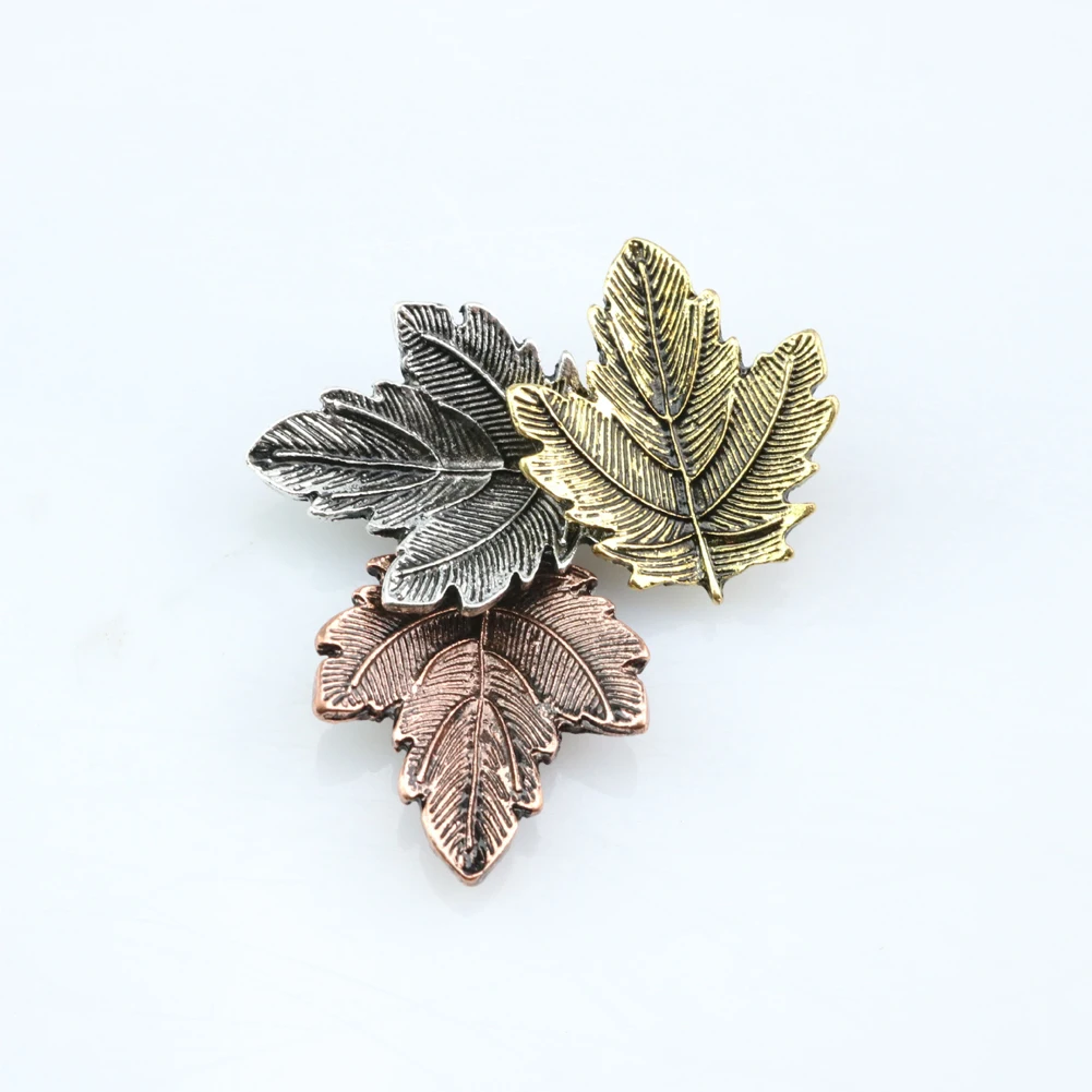 

Vintage Broches Mujer Pin Maple Leaf Brooch Gold Color Brooches Pins Exquisite Collar For Women Dance Party Accessories