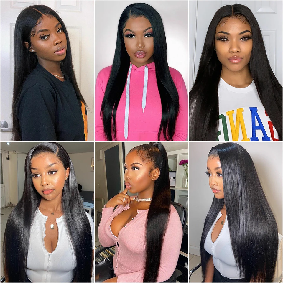 Али Грация 13х6 синтетический фронтальный волос средней плотности 130% коричневый