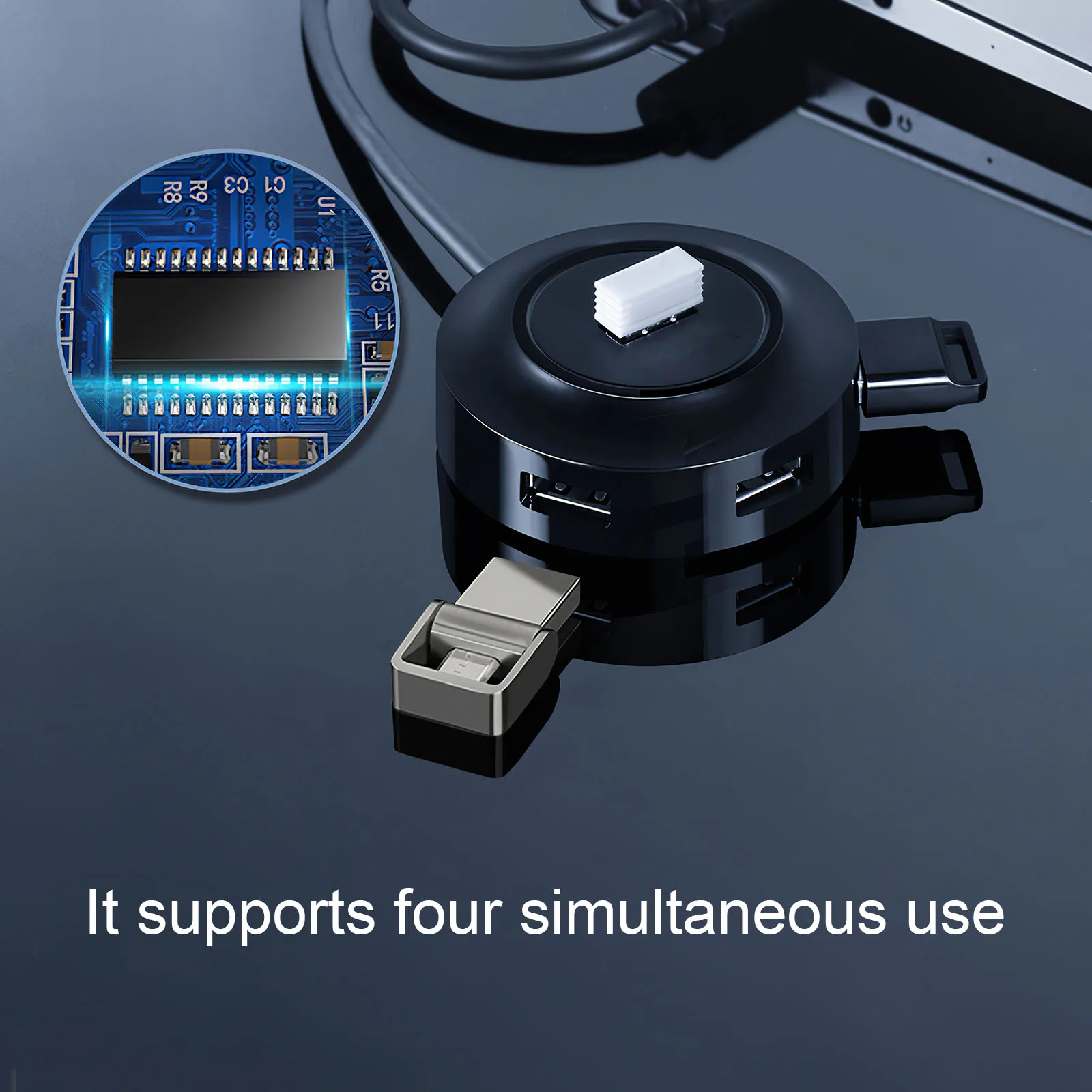 

Женский разветвитель с 4 портами USB 2,0, со стандартным портом Для IMac, аксессуары для компьютеров, ноутбуков, OTG концентратор USB