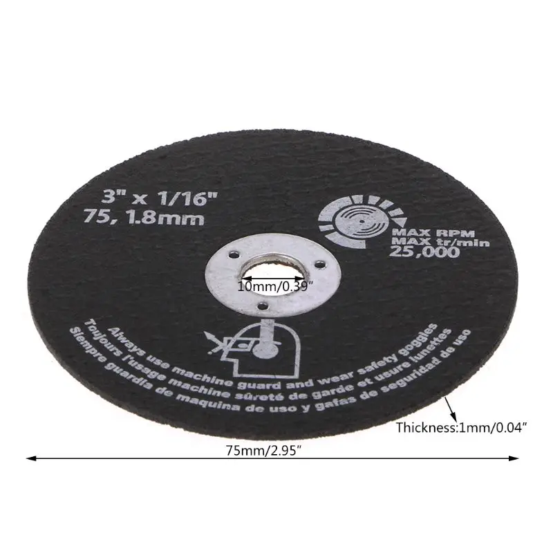 

10pcs Circular Resin Grinding Wheel Saw Blades Cutting Wheel Disc For Metal Cutting