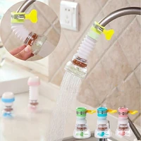 3 color cartoon faucet bubbler shower head water saving spray proof plastic adjustable valve kitchen sink bathroom accessories