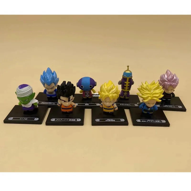 8 шт./компл. Dragon Ball Goku Black Frieza Gotenks Piccolo Krillin trunks ПВХ фигурка Коллекционная модель