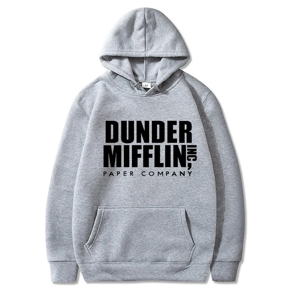 Толстовка Harajuku для мужчин и женщин флисовая толстовка с капюшоном Dunder Mifflin Paper Inc