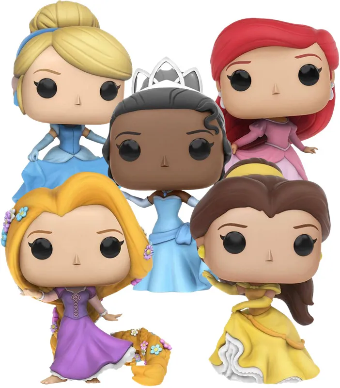 Funko Поп принцесса Белоснежка Эльза Белл Алиса Золушка фигурки 10 см ПВХ Модель Коллекция подарок игрушки для девочек на день рождения