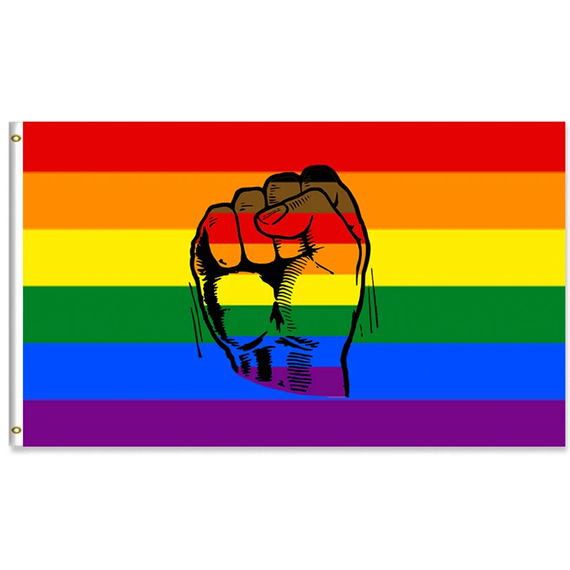 Gay Pride Flag LGBT Rainbow Flag 60x90cm/90x150cm/120x180cm/150x240cm Banner 2x3ft/3x5FT/4x6ft 100D Polyester Brass Grommets