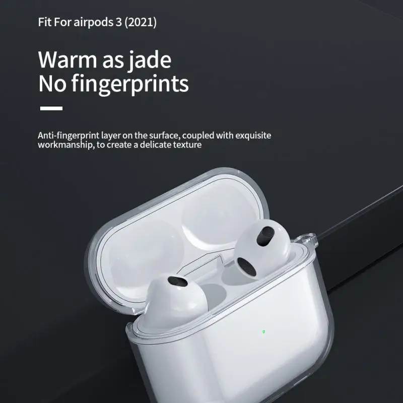 Transparent Earphone Case For AirPods 3 Cases PC/TPU Hard Shell Protective Cover AirPod 2021 Wireless Headphone | Электроника