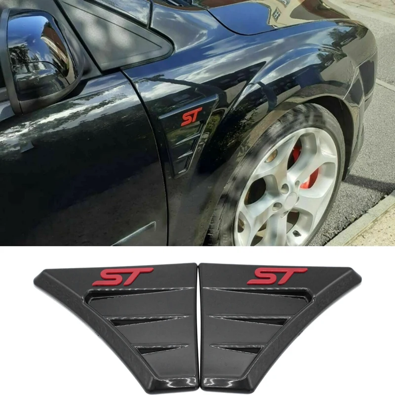 Для Ford Focus MK 2 2004-2012 ST Style ярко-черное боковое крыло для вентиляционного отверстия |