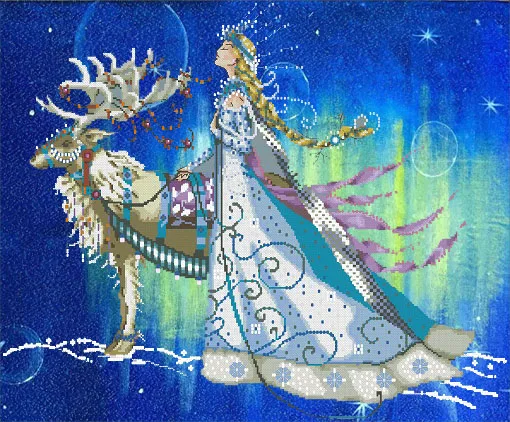 

Md143 Набор для вышивки ледяной королевы, высококачественные бусины для рукоделия, бусины с частичным кристаллом, вышивка крестиком, хобби и р...