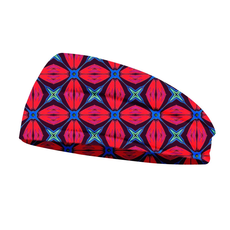 

Fashion print Bandana unisex Elastic Wide Headband Sports Yoga Gym Running Hair Band Turban Headwraps Outdoor Hair Scarves