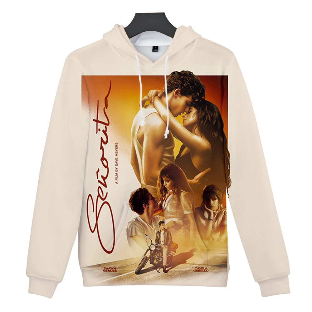 Senorita Camila Cabello и shawn mendes 3D Харадзюку толстовка с капюшоном 2019 Новый Для