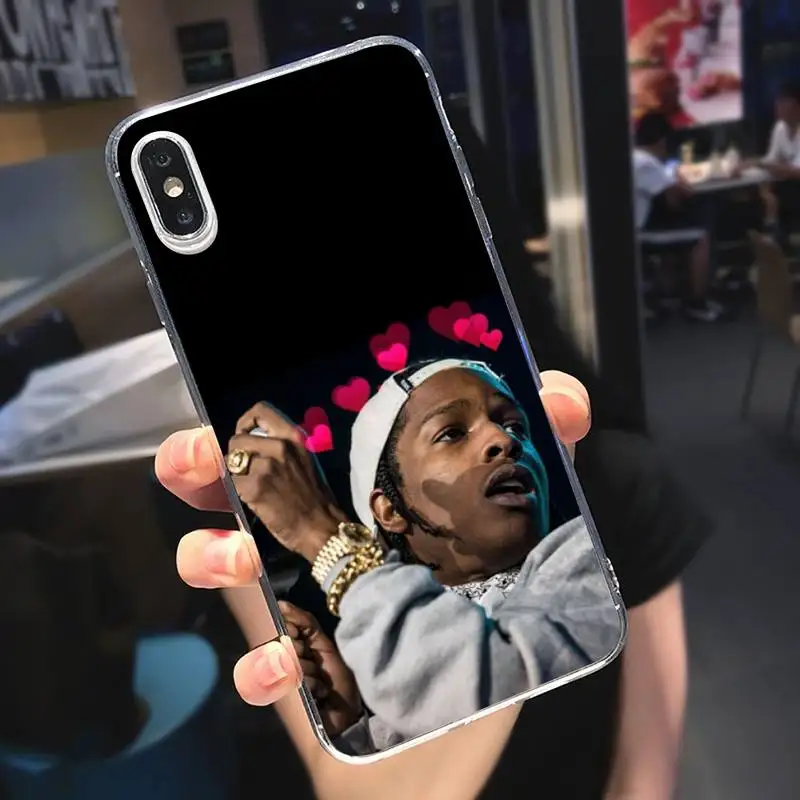 

American rapper ASAP ROCKY Phone Case Transparent soft For iphone 5 5s 5c se 6 6s 7 8 11 12 plus mini x xs xr pro max